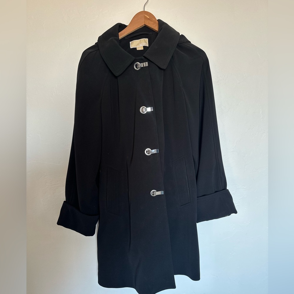 Black Michael Kors Trench Coat